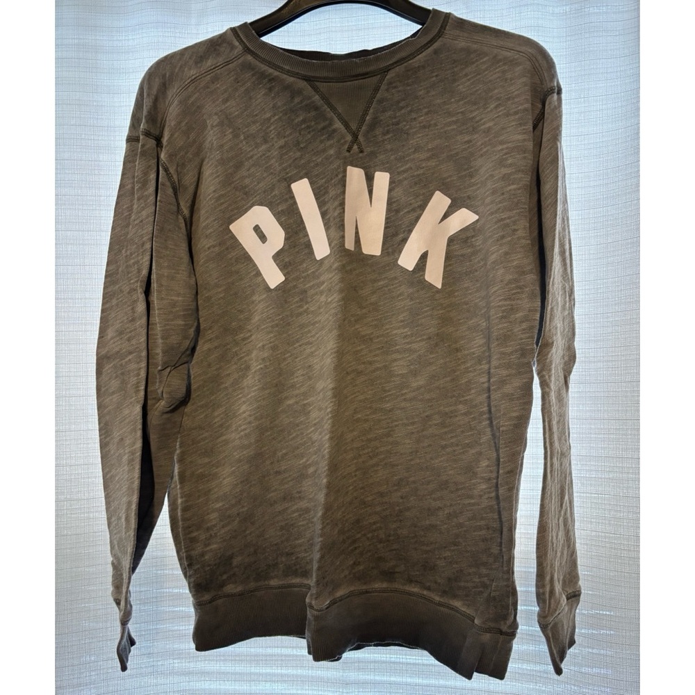 PINK Victoria's Secret Gray Crewneck Sweater